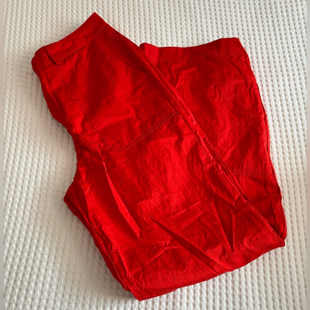 Princess Polly Red Nylon Cargo Pants